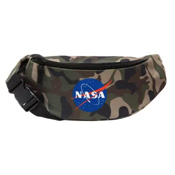 Nasa, Unisex τσαντάκι μέσης (μπανάνα) χρώματος παραλλαγή Jungle με 2 τσέπες