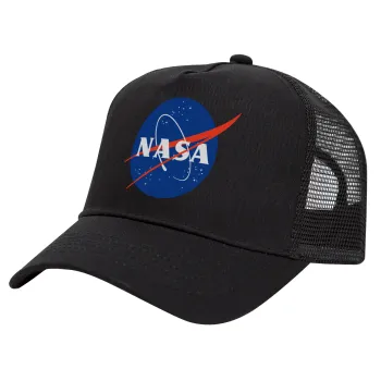 Nasa, Καπέλο Trucker με Δίχτυ, Μαύρο, (ΒΑΜΒΑΚΕΡΟ, ΠΑΙΔΙΚΟ, UNISEX, ONE SIZE)