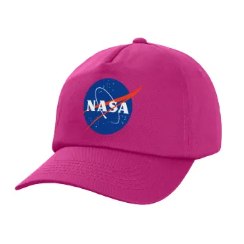 Nasa, Καπέλο Ενηλίκων Baseball, 100% Βαμβακερό,  Φούξια,(purple) (ΒΑΜΒΑΚΕΡΟ, ΕΝΗΛΙΚΩΝ, UNISEX, ONE SIZE)