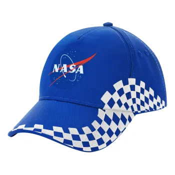 Nasa, Καπέλο Ενηλίκων Ultimate ΜΠΛΕ RACING, (100% ΒΑΜΒΑΚΕΡΟ DRILL, ΕΝΗΛΙΚΩΝ, UNISEX, ONE SIZE)