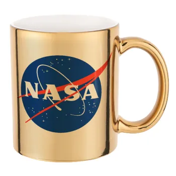 Nasa, Κούπα κεραμική, χρυσή καθρέπτης, 330ml
