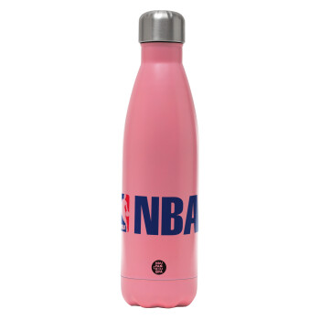 NBA, Metal mug thermos Pink Mat (Stainless steel), double wall, 500ml