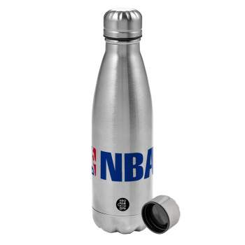 NBA, Metallic water bottle, stainless steel, 750ml