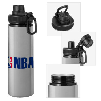 NBA, Μεταλλικό παγούρι νερού με καπάκι ασφαλείας, αλουμινίου 850ml
