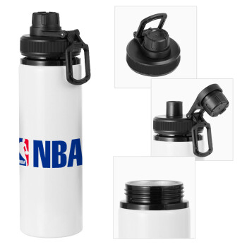 NBA, Μεταλλικό παγούρι νερού με καπάκι ασφαλείας, αλουμινίου 850ml