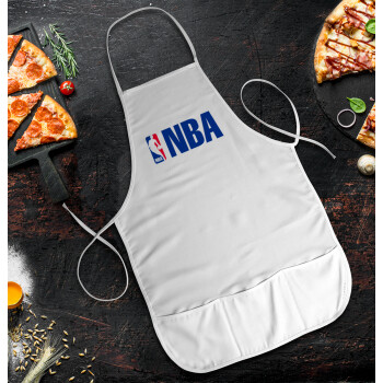 NBA, Ποδιά Σεφ / Σερβιτόρου Ολόσωμη κοντή Ενηλίκων με τσέπες (48x73cm)