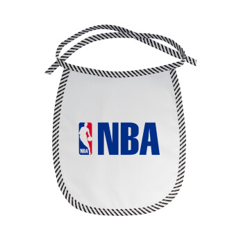 NBA, Σαλιάρα μωρού αλέκιαστη με κορδόνι Μαύρη