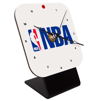 NBA, Quartz Wooden table clock with hands (10cm)