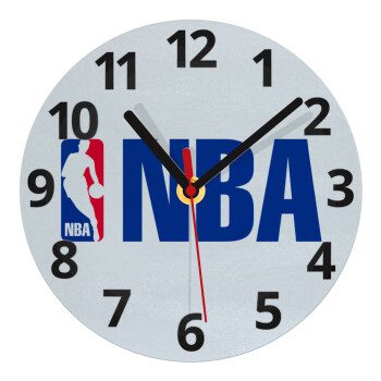 NBA, Ρολόι τοίχου γυάλινο (20cm)