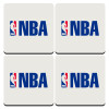 NBA, ΣΕΤ 4 Σουβέρ ξύλινα τετράγωνα