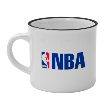 NBA, Κούπα κεραμική vintage Λευκή/Μαύρη 230ml