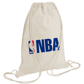 NBA, Τσάντα πλάτης πουγκί GYMBAG natural (28x40cm)