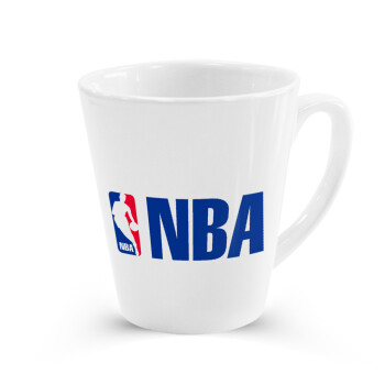 NBA, Κούπα κωνική Latte Λευκή, κεραμική, 300ml