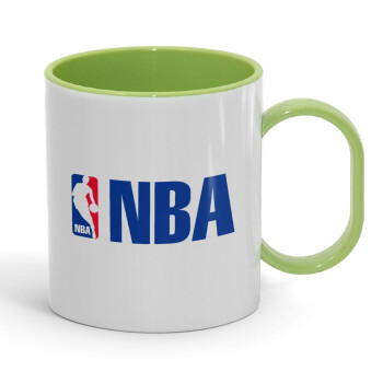 NBA, Κούπα (πλαστική) (BPA-FREE) Polymer Πράσινη για παιδιά, 330ml