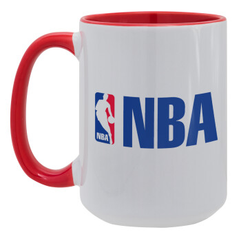 NBA, Κούπα Mega 15oz, κεραμική Κόκκινη, 450ml