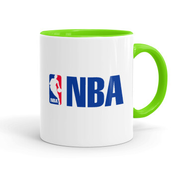 NBA, Mug colored light green, ceramic, 330ml