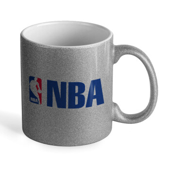 NBA, Κούπα Ασημένια Glitter που γυαλίζει, κεραμική, 330ml