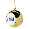 Golden Christmas tree ball ornament 8cm