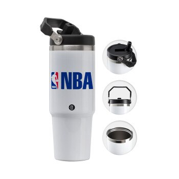 NBA, 30oz stainless Steel Tumbler with Handle