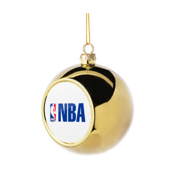 NBA, Χριστουγεννιάτικη μπάλα δένδρου Χρυσή 8cm