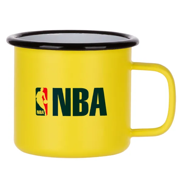 NBA — Κούπα Μεταλλική εμαγιέ ΜΑΤ Κίτρινη 360ml