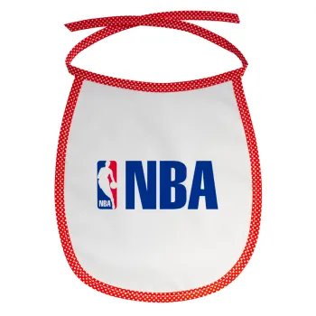 NBA, Σαλιάρα μωρού αλέκιαστη με κορδόνι Κόκκινη