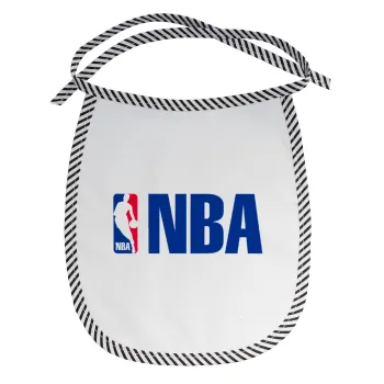 NBA, Σαλιάρα μωρού αλέκιαστη με κορδόνι Μαύρη