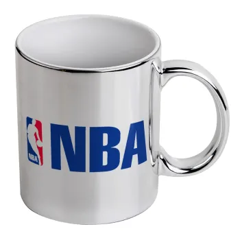 NBA, Κούπα κεραμική, ασημένια καθρέπτης, 330ml