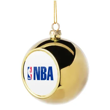 NBA, Golden Christmas tree ball ornament 8cm