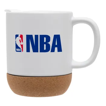 NBA, Κούπα, κεραμική με βάση φελού και καπάκι (ΜΑΤ), 330ml