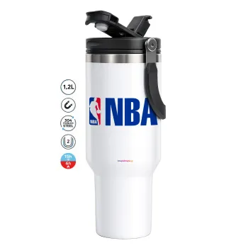 NBA, Mega Tumbler με καπάκι, διπλού τοιχώματος (θερμό) 1,2L