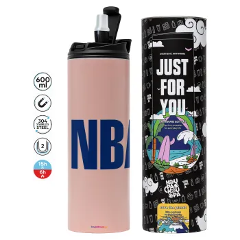 NBA, Tumbler stainless steel PINK 600ml