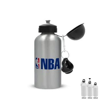 NBA, Metallic water jug, Silver, aluminum 500ml