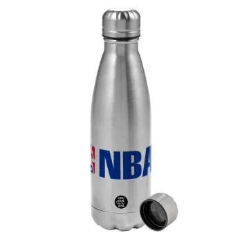 NBA, Metallic water bottle, stainless steel, 750ml
