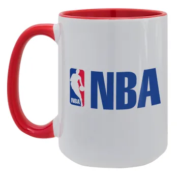 NBA, Κούπα Mega 15oz, κεραμική Κόκκινη, 450ml