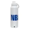 1L Stainless Steel Thermal Bottle with Phone Holder & Double Wall Insulation