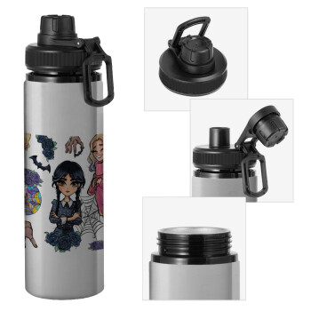 Wednesday and Enid Sinclair, Metallic water bottle with safety cap, 850ml aluminum