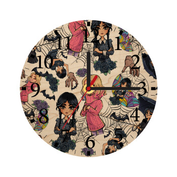 Wednesday and Enid Sinclair, Ρολόι τοίχου ξύλινο plywood (20cm)