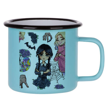 Wednesday and Enid Sinclair, Κούπα Μεταλλική εμαγιέ ΜΑΤ σιέλ 360ml