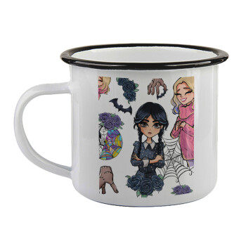 Wednesday and Enid Sinclair, Κούπα εμαγιέ με μαύρο χείλος 360ml