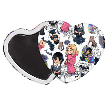 Wednesday and Enid Sinclair, Μαγνητάκι καρδιά (57x52mm)