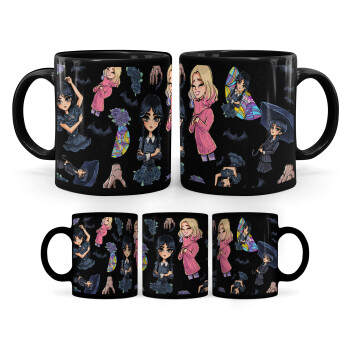 Wednesday and Enid Sinclair, Κούπα Μαύρη, κεραμική, 330ml