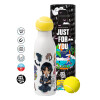 Tennis ball Metal mug thermos White, double wall, 550ml