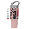 Pink color, 890ml (30oz) stainless Steel Tumbler with Handle
