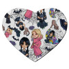 Mousepad heart 23x20cm