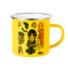 Yellow Enamel Metallic Cup 360ml