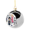 Silver 8cm Christmas tree ball ornament