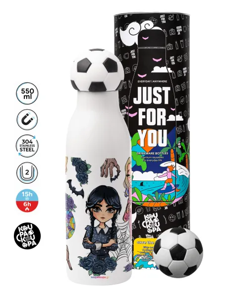 Wednesday and Enid Sinclair — Soccer Metal mug thermos, double wall, 550ml