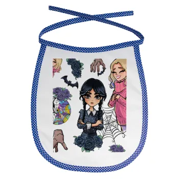 Wednesday and Enid Sinclair, Σαλιάρα μωρού αλέκιαστη με κορδόνι Μπλε