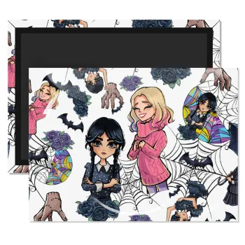 Wednesday and Enid Sinclair, Ορθογώνιο μαγνητάκι ψυγείου διάστασης 9x6cm